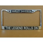 Harley Davidson License Plate Frame The Legend Rolls On Design